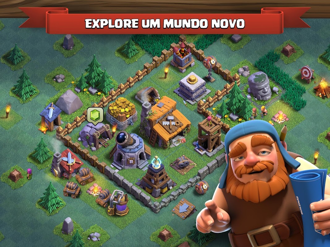 Clash Of Clans Aplicativo De Jogo Móvel. Fundo De Dinheiro