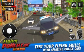 Guida in auto della polizia volante: Real Car Race screenshot 1