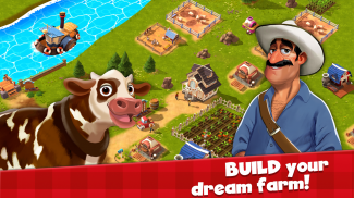Happy Town Farm: เกมทำฟาร์มฟรี screenshot 1