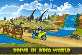Sim corrida de moto dino world screenshot 3