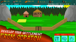 Zombie Survival Camp Pixel screenshot 3