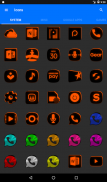 Flat Black and Orange Icon Pack v4.0 Free screenshot 19