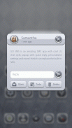 GO SMS PRO 55° GREY THEME screenshot 3