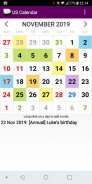 2020 US Calendar with Holidays and Observances screenshot 2