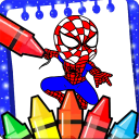 spider adventures coloring super heroes woman's