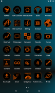 Black and Orange Icon Pack ✨Free✨ screenshot 20