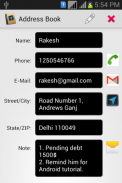 Address Book screenshot 1