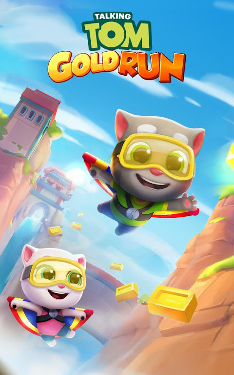 Talking Tom Corrida do Ouro sem pegar ouro, no coin no jogo do tom, corrida  do gatinho tom Android 