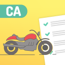 CA Motorcycle License DMV test Icon