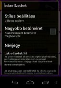 Izekre-Szedrek mobil recipes screenshot 1