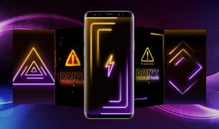 Đèn neon Con trai Hình nền sống screenshot 0