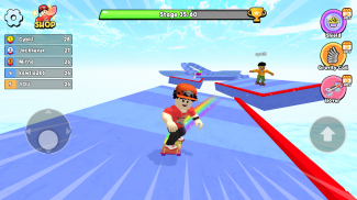 Obby Skateboard: Easy Parkour screenshot 0