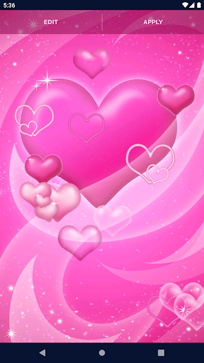 Pink Hearts Live Wallpaper  APK Download for Android  Aptoide