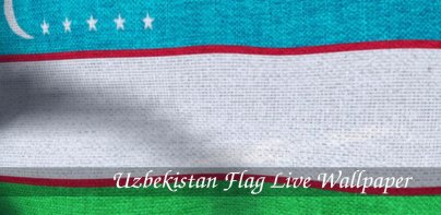 Uzbekistan Flag Live Wallpaper