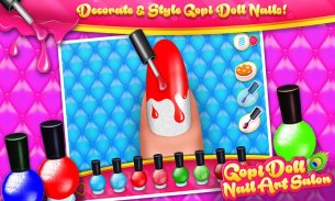 boneka gopi - salon fashion nail art screenshot 13