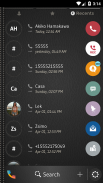 Leather Black Phone Dialer Theme screenshot 2