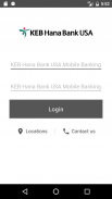 KEB Hana Bank USA Mobile Bank screenshot 0