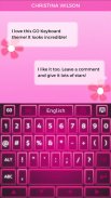 Keyboard Pink Glow screenshot 2