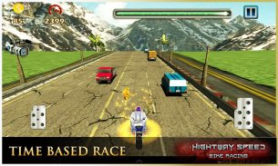 राजमार्ग स्पीड मोटरबाइक रेसर: बाइक रेसिंग खेलों screenshot 2