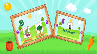 ABC Vegetables Alphabet - Name Colouring Games screenshot 3