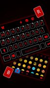 Tema Keyboard Cool Black Red screenshot 0