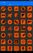 Orange and Black Icon Pack Free screenshot 7