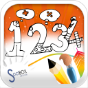 numbers coloring book Icon