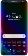 Neon black theme for Huawei screenshot 1