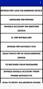 Guide for android FRP bypass screenshot 2