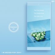 LITTLE™ XPERIA Theme | A BLUE 🎨Design For SONY screenshot 0