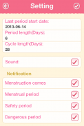 Period Tracker screenshot 2