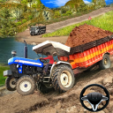 Tractor Trolley Farming Offroad Cargo Simulator 3D Icon