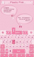 Plastic Pink GO Keyboard Theme screenshot 4