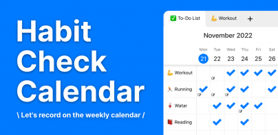 Habit Check Calendar - Tracker