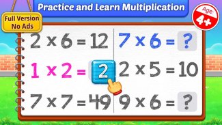 Multiplication Kids - Math Multiplication Tables screenshot 3
