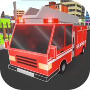 Cube Fire Truck: Firefighter screenshot 4