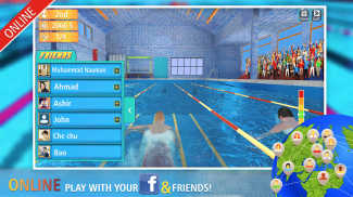 Swimming Contest Online : Wate screenshot 1
