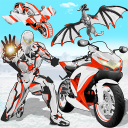 Snow Bike Transform Robot Game Icon