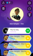 Aidan Gallagher Magic Tiles Hop screenshot 2