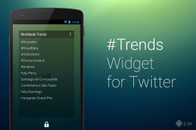 Trends Widget for Twitter screenshot 1