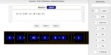Calculator Parentheses - Order of Operations screenshot 0