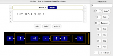 Calculator Parentheses - Order screenshot 0