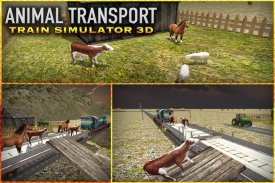 Animal Transport Train Sim 3D screenshot 1