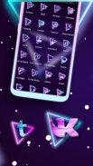 Neon Triangle Launcher Theme screenshot 0