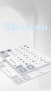 ثيم لوحة المفاتيح Classic Business White screenshot 3