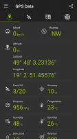 GPS information Screen