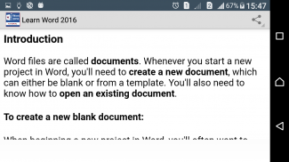 Learn Word 2016 FULL screenshot 4