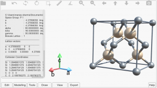 CrysX - 3D Viewer (Molecules and Solids) screenshot 1