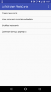 LaTeX Math FlashCards screenshot 1
