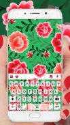 Folk Flower Pattern Keyboard T screenshot 3